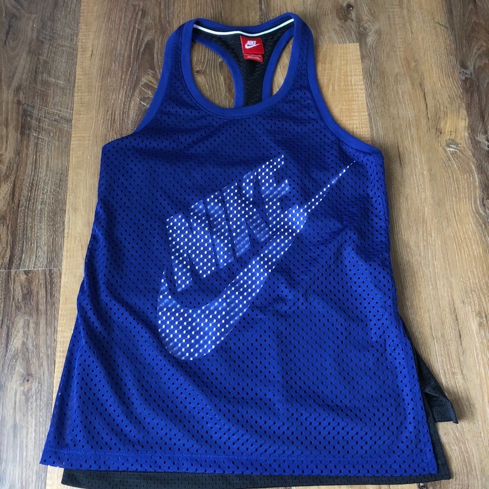 Nike Double Layer Athletic/Gym Mesh Racerback Tank